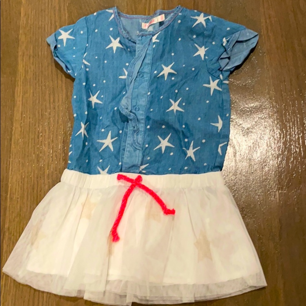 Billieblush Toddler Girl Denim Star Dress